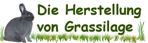 Herstellung von Grassilage Silage